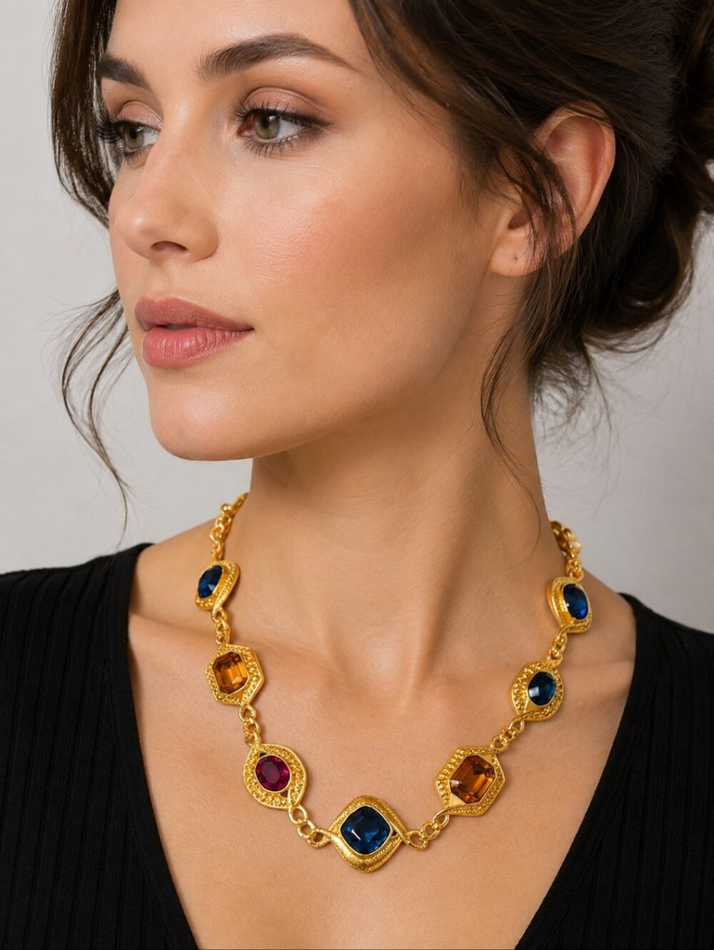 Napier Limited Edition Runway Necklace  Vintage Statement Jewelry